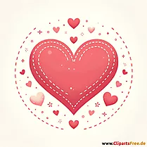 Einfaches Clipart mit Herz