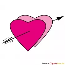 Gambar Clipart Jantung Kanthi Panah