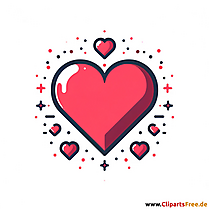 Ich liebe Dich Clipart mit Herz