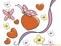 Declaration of love with free clipart