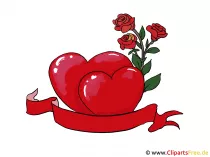 Heart Heart I Love You Card - Clipart