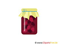 Konfitüre selbst gekocht Bild, Clipart gratis