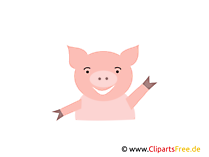 Schwein Clipart, Logo, Bild