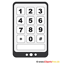 Smartphone Bild - Clipart Vektor download