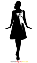 Clip Art SVG Silhouette Braut 