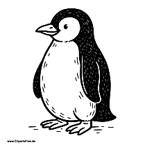 Clipart Pinguin zum Drucken