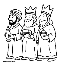 Drei Könige Clipart zu Weihnachten