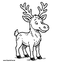Renntier Clipart im SVG-Format