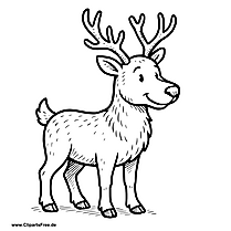 Renntier Clipart SVG