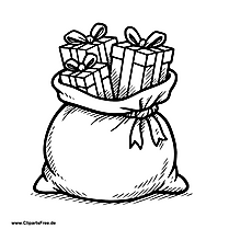 Sack mit Geschenken Bild-Clipart