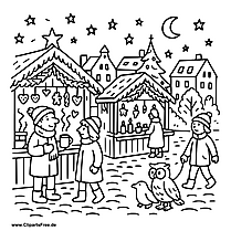 Weihnachtsmarkt Clipart im SVG-Format