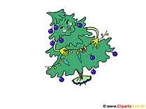 Bild schöne Weihnachten - Weihnachtsbaum geschmückt