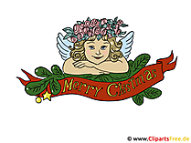 Christmas Card Wishes with Angel