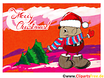 Funny Happy Christmas greeting Card