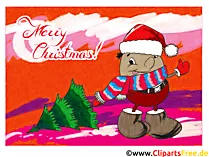 Funny Happy Christmas greeting Card