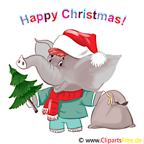 Grusskarte Frohe Weihnachten und Guten Rutsch