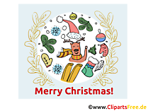 Weihnachten kostenlose elektronische Grusskarte