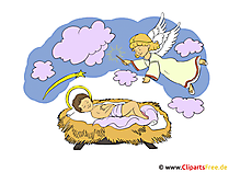 Grafik-Bild Weihnachtskrippe