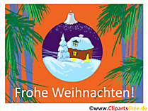 Gratis Frohe Weihnachten Grusskarte