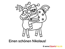 Nikolaus Ausmalbild