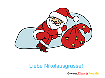 Nikolaus Clip Art, Bild, Grafik, Illustration, Image gratis