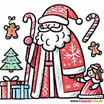 Nikolaus Clipart kostenlos zum Drucken