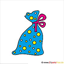 Sack mit Geschenken Weihnachtsbild gratis
