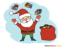 Santa Claus Clipart für Word Arbeitsblätter