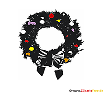 Weihnachs Kranz Bild-Clipart