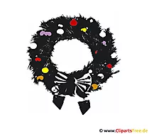 Weihnachs Kranz Bild-Clipart