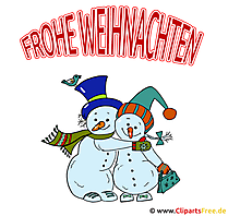 Weihnachtliche Bilder - Lustige Schneemänner