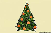 Weihnachtsbaum vintage Glückwunschkarte zum Drucken