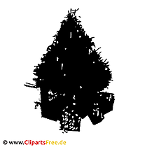 Weihnachtsbaum SIlhouette Clipart
