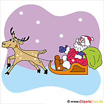 Weihnachtsmann Karte - Bilder zu Weihnachten