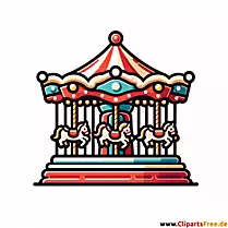 Clipart vrtuljak na božićnom sajmu