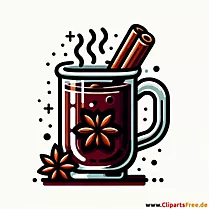 Grafika kuhanog vina za Božić