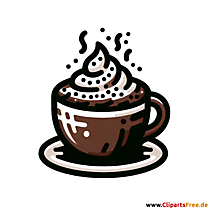 Varm chokolade kop clipart