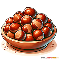 Chestnut billede clipart