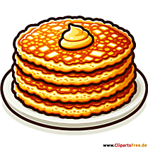 Stegt kage med smør clipart til jul