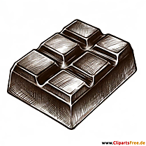 Sort chokolade clipart tegnet