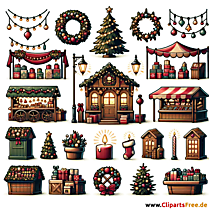 Vintage jule clipart