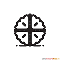 Julekager clipart sort og hvid