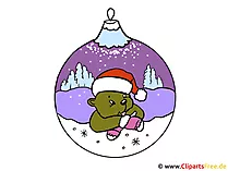Weihnachtsmotive Clipart-Bilder-Illustrationen