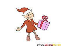 Weihnachtswichtel Clipart