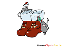 Xmas Bilder Santa Claus Schuhe