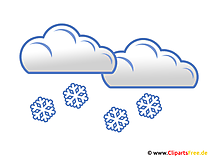 Es schneit Clipart - Bild
