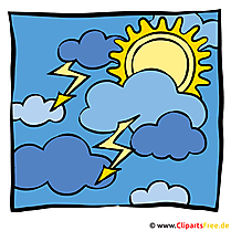 Himmel in Wolken Bild