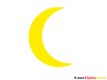 Mond Clipart, Illustration, Grafik, Bild, Cartoon