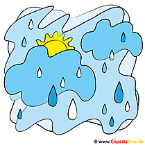 Regen Cartoon Bild