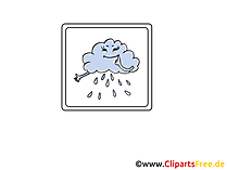 Regen, Wolke, Unwetter  Icon, Bild, Clipart, Grafik